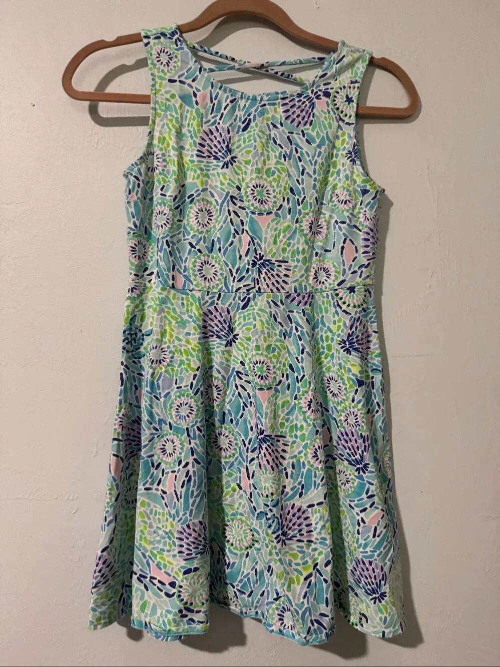 Lilly Pulitzer sleeveless a line dress size 14 young girl